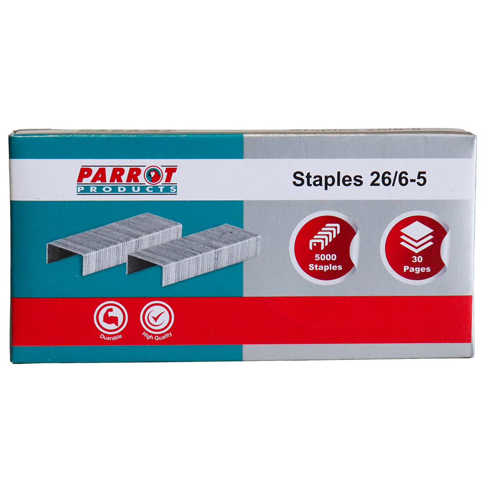 Staples (Staple Size: 26/6 – No.56 – Box of 5000 – 30 Pages)