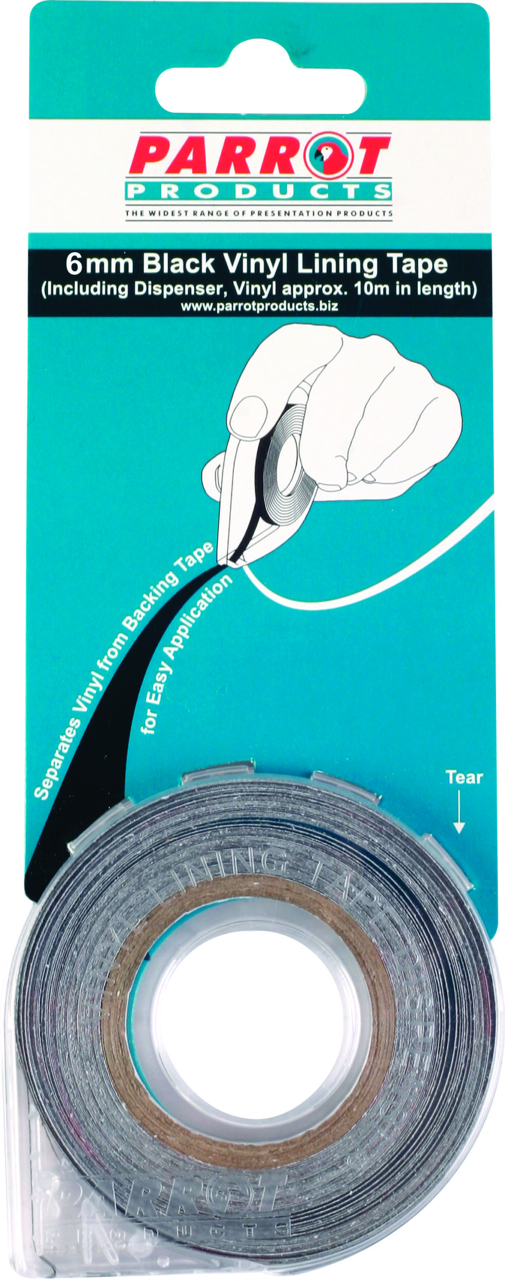 Vinyl Lining Tape (10 Meters – 6mm – Black)