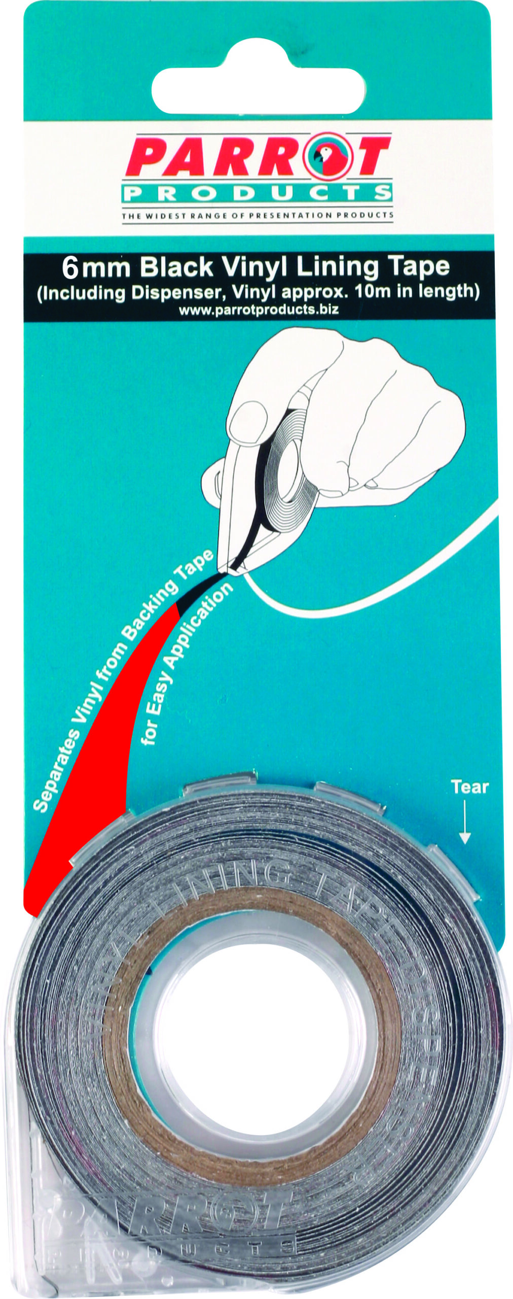 Vinyl Lining Tape (10 Meters – 6mm – Red)